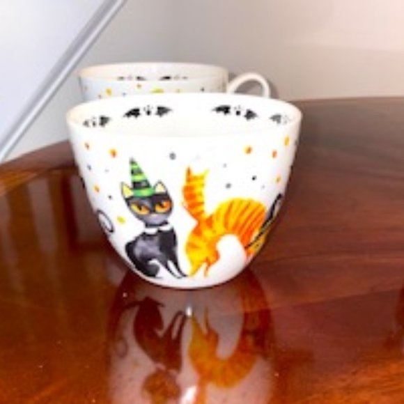 NWT 2 Happy Halloween Cat Mugs. - Picture 7 of 12